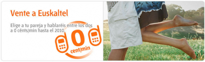 Euskaltel permitirá hablar por 0 céntimos entre 2 clientes hasta final de año