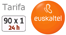 Nueva tarifa 90×1 24 horas de Euskaltel