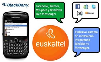 Euskaltel, el primer OMV en ofrecer servicio Blackberry